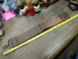 Vtg Antique Leather Barber Shop Straight Razor Sharpening Strop 16 inches