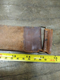 Vtg Antique Leather Barber Shop Straight Razor Sharpening Strop 16 inches