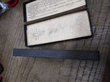 Vtg Antique BBB Binghams Best Brand Razor Hone Stone Original Box Great Shape!
