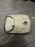 Vtg GROVE Corp Brass Belt Buckle Sales Guides Inc Mequon Wis USA 2.75 x 2.25 in