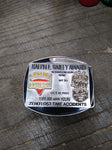 Vtg CONSOL Energy Robinson Run Mine #95 Safety Award Belt Buckle USA 3 x 2.5 in