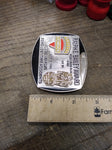 Vtg CONSOL Energy Robinson Run Mine #95 Safety Award Belt Buckle USA 3 x 2.5 in