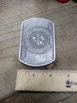 Vtg Associated Companies Inc SNYDER COAL 5 Yr Belt Buckle USA 3.25 x 2.25 inches
