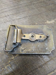 Vtg Lake Shore Inc Brass Belt Buckle Hit Line USA 3.25 x 2.25 inches