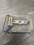Vtg Lake Shore Inc Brass Belt Buckle Hit Line USA 3.25 x 2.25 inches