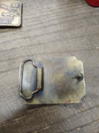 Vtg Hale Pumps Brass Belt Buckle Rectangular 3 x 2.25 in