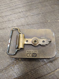 Vtg SS Stowers & Sons 1956-1986 30 Year Brass Belt Buckle 3 x 2 inches
