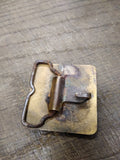 Vtg GROVE Hydraulic Cranes Brass Belt Buckle 2 x 2 inches