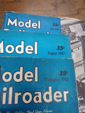 Vtg 12pc 1947 Model Railroader Magazine Lot January - December Locomotive Trains