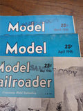 Vtg 7pc 1946 Model Railroader Magazine Lot 7 Issues Locomotive Trains