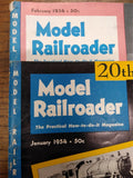 Vtg 7pc 1954 Model Railroader Magazine Lot 7 Issues Locomotive Trains