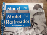 Vtg 10pc 1952 Model Railroader Magazine Lot 10 Issues Locomotive Trains
