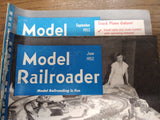 Vtg 10pc 1952 Model Railroader Magazine Lot 10 Issues Locomotive Trains
