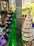 Unbranded Illuminated Sparkling Swirling Water Green Christmas Tree 13" Works!