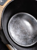 Vtg Griswold Cast Iron 310 Tite Top Dutch Oven #10 Flat Biscuit Lid 3 Leg #1