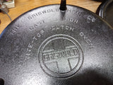 Vtg Griswold Cast Iron 310 Tite Top Dutch Oven #10 Flat Biscuit Lid 3 Leg #1