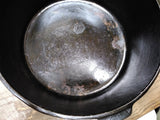 Vtg Griswold Cast Iron 310 Tite Top Dutch Oven #10 Flat Biscuit Lid 3 Leg #2