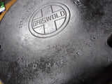 Vtg Griswold Cast Iron 310 Tite Top Dutch Oven #10 Flat Biscuit Lid 3 Leg #2
