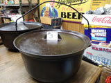 Vtg Griswold Cast Iron 310-A Tite Top Dutch Oven #10 Flat Biscuit Lid 3 Leg #3