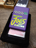Vtg Unfired 1996 ZIPPO Smokin Joe's Racing #23 Purple Matte Cigarette Lighter