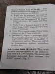 Vtg Bausch & Lomb 7X Measuring Magnifier Device Loupe No 81-34-35 w/Case Nice!