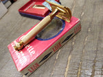 Vtg Gillette Gold Tech Double Edge Ball End Safety Razor w/Box Very Good Cond.!