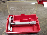 Vtg Gillette Super Speed Double Edge TTO Safety Razor Orig. Box Good Condition!
