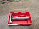 Vtg Gillette Super Speed DE TTO Flare Tip Safety Razor 1955 Orig Box Good Cond!