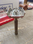 Vtg Gillette Super Speed DE TTO Flare Tip Safety Razor 1955 Orig Box Good Cond!