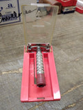Vtg Gillette Super Speed DE TTO Red Flare Tip Safety Razor 1956 Orig Box V Good!