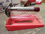 Vtg Gillette Super Speed DE TTO Red Flare Tip Safety Razor 1956 Orig Box V Good!