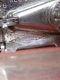 Vtg Gillette Super Speed DE TTO Red Flare Tip Safety Razor 1956 Orig Box V Good!