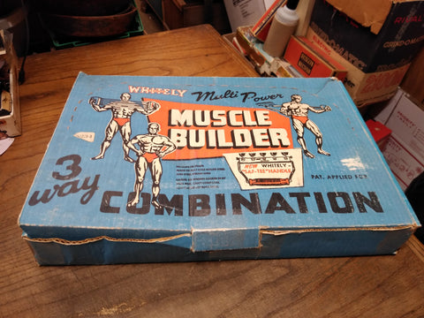 Vtg Whitely Multi Power Muscle Builder Spring Resistance Training Excercise Equi