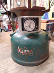 Vtg Coleman Model 228H Double Mantle Gas Lantern with Pyrex Glass Globe 1974 USA