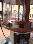 Vtg Coleman Model 228H Double Mantle Gas Lantern with Pyrex Glass Globe 1974 USA