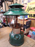 Vtg Coleman Model 228H Double Mantle Gas Lantern with Pyrex Glass Globe 1974 USA