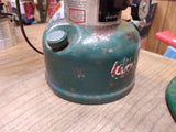 Vtg Coleman Model 228H Double Mantle Gas Lantern with Pyrex Glass Globe 1974 USA