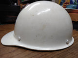 Vtg MSA ARMCO STEEL Fiber Glass Tiger Stripe Skullgard Hard Hat Good Suspension!