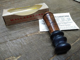 Vtg NOS Mallardtone Squirrel Call Walnut Wood Rubber Bellows Instructions & Box!