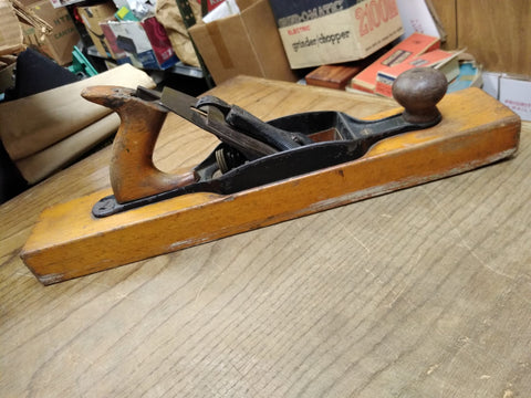 Vtg Antique Stanley L Bailey's Patent Dec 24 1867 18" Transition Wood Plane
