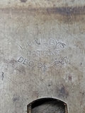 Vtg Antique Stanley L Bailey's Patent Dec 24 1867 18" Transition Wood Plane