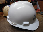 Vtg 2003 MSA White Skullgard Bump Cap Hard Hat w/Fas Trac II Ratchet Suspension!