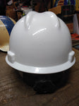 Vtg 2003 MSA White Skullgard Bump Cap Hard Hat w/Fas Trac II Ratchet Suspension!
