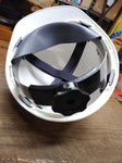 Vtg 2003 MSA White Skullgard Bump Cap Hard Hat w/Fas Trac II Ratchet Suspension!