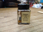 Vtg Carter's Gold Ink #431 3/4 Fl Oz Glass Bottle Partially Full Dry Contents