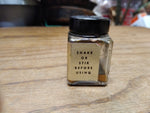 Vtg Carter's Gold Ink #431 3/4 Fl Oz Glass Bottle Partially Full Dry Contents