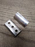 Vtg FRAENKEL 4 Pc Safety Travel Razor Original Case Made Germany 1.75" x 1.75"