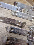 Vtg 15 Piece Church Key Can Bottle Opener Lot Hamm's Black Label Schlitz Pabst++