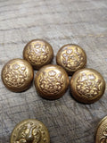 Vtg 23 Piece Military Fashion Button Lot Scoville Waterbury Brass Metal Plastic