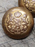 Vtg 23 Piece Military Fashion Button Lot Scoville Waterbury Brass Metal Plastic